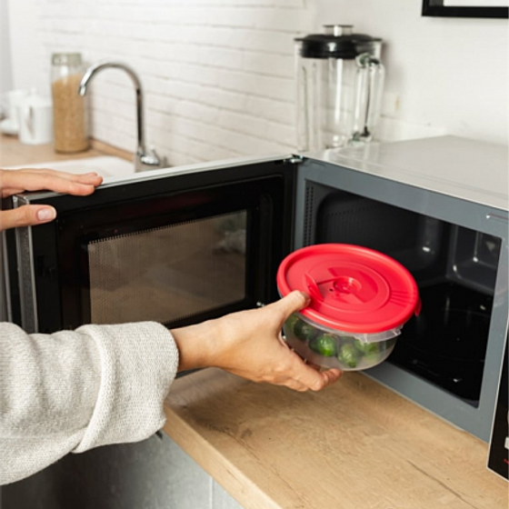 Набор контейнеров СМАЙЛ 0.40.8л круглые с клапаном