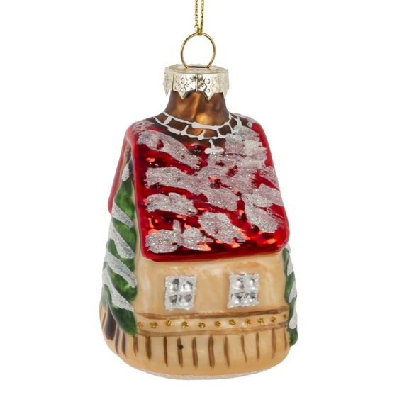 Украшение новогоднее "Домик", L5 W5 H10,5 см