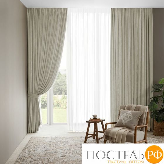 TOGAS РИКЕЛЛИ экрю Шторы 260x300-2, подхваты-2, 4 пр.