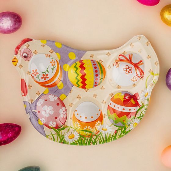 Тарелка КУРОЧКА для 6 яиц