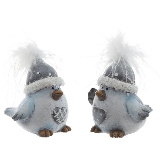 Фигурка декоративная &quot;Птичка&quot;,  L4 W6 H7,5 см, 2в.