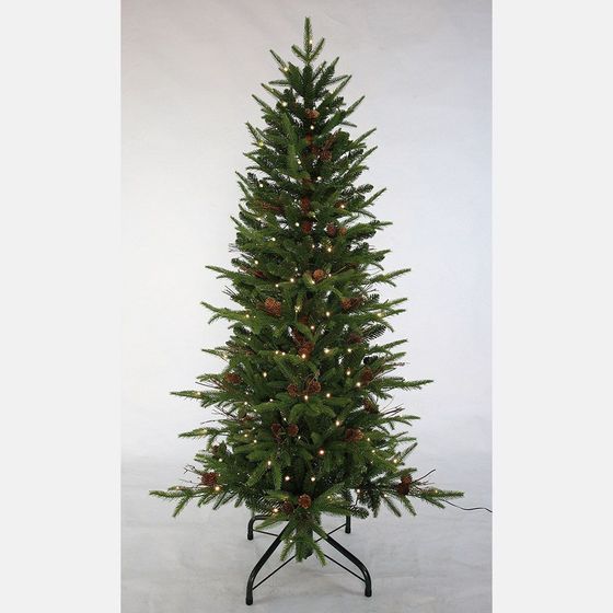 Елка искусственная &quot;Зимняя краса&quot; с подсветкой, L93 W93 H182 см, 250 LEDламп, работает от сети