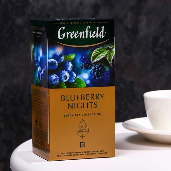 Чай Гринфилд Blueberry Nights black tea 25п*1,5 гр.