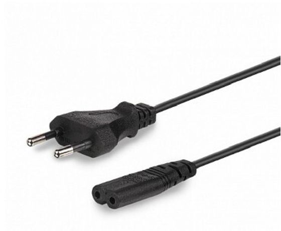 Кабель питания для БП ноутбуков Cablexpert PC-184/2-1.8М Вилка IEC C7 (2-pin) 1.8м черный пакет