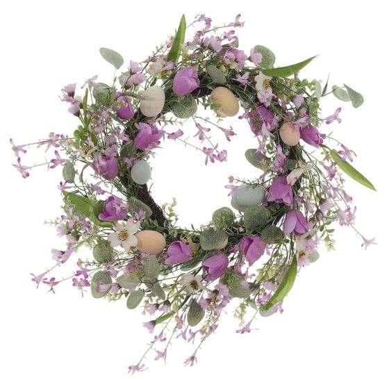 Изделие декоративное "Венок", L58 W58 H13 см