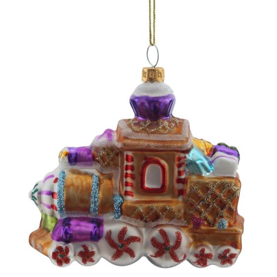 Украшение новогоднее "Пряничный паровоз", L10 W5 H10 см