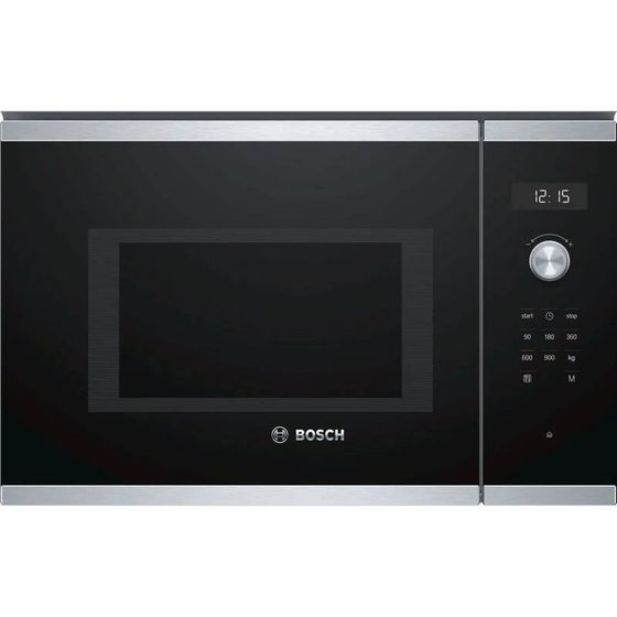 Микроволновая печь Bosch BFL554MS0 25л 900Вт нержавеющая сталь/черный (встраиваемая)
