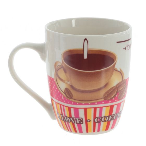 Кружка 350 мл, L11 W8 H10,5 см, дизайн микс