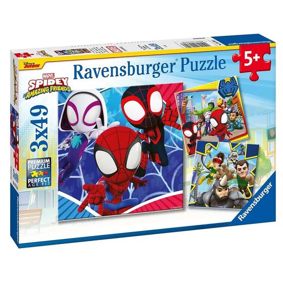 RAVENSBURGER Пазл 3x49 частей Spidey