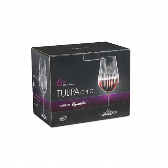 Набор бокалов для вина TULIPA OPTIC 6шт 550мл