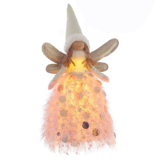 Игрушка набивная &quot;Фея&quot; с подсветкой, L20 W10 H34 см, 2в.