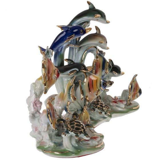 Фигурка декоративная "Морская композиция", L23 W9 H13 см, 1 штука. дизайн микс