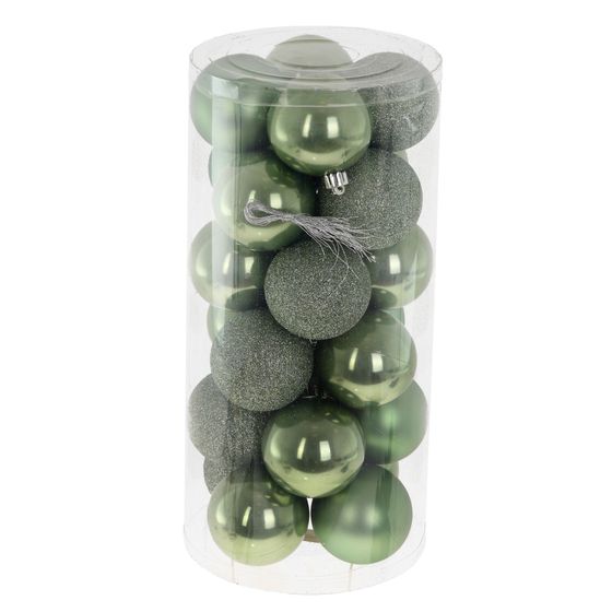 Набор из 24шт Украшение новогоднее "Шар", D 6 см, L14 W14 H30,5 см
