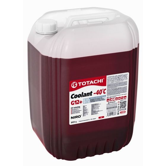 Антифриз Totachi NIRO COOLANT -40 C, G12+, красный, 20кг