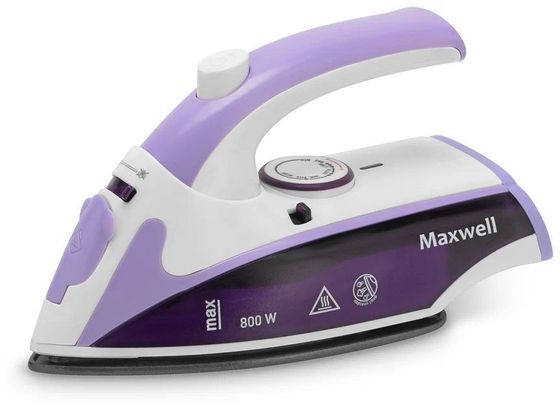 Утюг дорожный Maxwell MW-3057 800Вт белый/фиолетовый