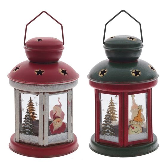 Подсвечник "Фонарь",L10 W10 H15 см, 1 штука, дизайн микс