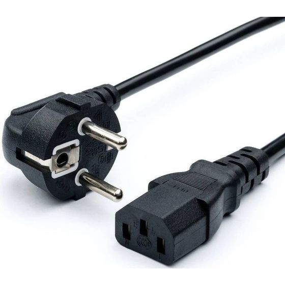Кабель питания Bion Schuko (евровилка) - IEC-320-C13 3м черный (BXP-PC-186-1-3M)