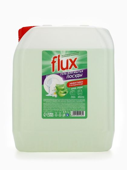 Гель для мытья посуды FLUX &quot;Нежное алоэ&quot;,  5 л