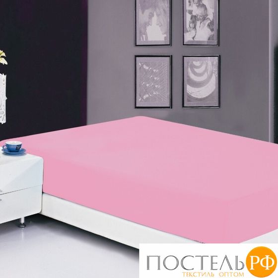 Простынь на резинке Софткоттон сиреневая (PRMF-8) 90x200, (высота-20 см)