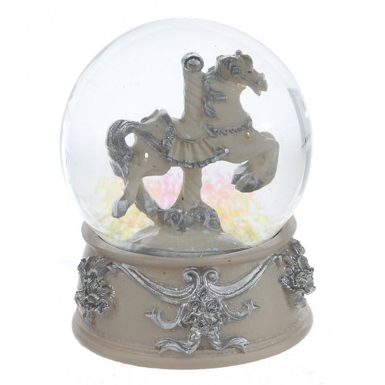 Фигурка декоративная в стекл шаре &quot;Лошадка&quot;, D 6,5 см, L6,5 W6,5 H8 см