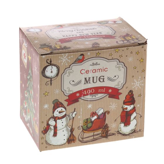 Кружка, L12 W8,5 H10,5 см, 300 мл, 4в. ( в подарочной упаковке)