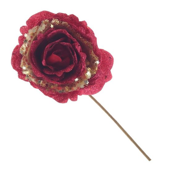 Цветок искусственный &quot;Роза&quot;, L11 W11 H27 см, 2в.