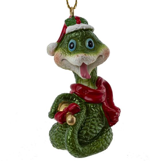 Фигурка декоративная подвесная &quot;Змея&quot;, L3,5 W3 H7 см, 4в.