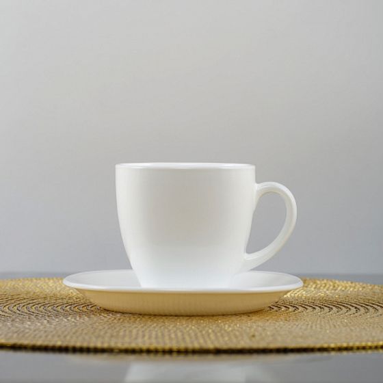 Чайный набор КАРИН 220мл черно-белый