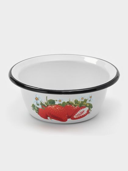 Миска эмалированная, 800 мл, d=17 см, h=6,5 см, рисунок МИКС