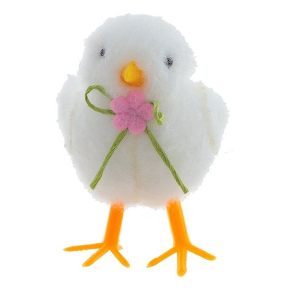 Фигурка декоративная &quot;Цыпленок&quot; (блок 12 шт), L5 W4 H6 см, 3в.