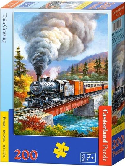 Castorland Puzzle 200 Train Crossing CASTOR