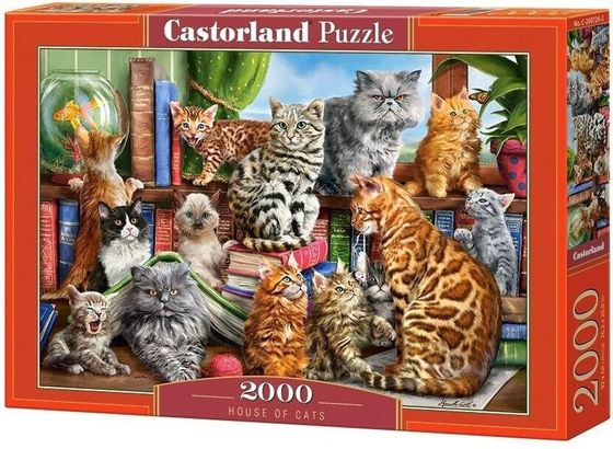 Castorland Puzzle 2000 House of Cats