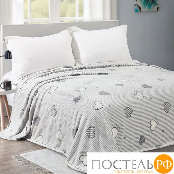 Плед Cleo &quot;Bamboo&quot; 190гр полуторный 150*200 микрофибра 100% в сумке ПВХ 150/237-pbe