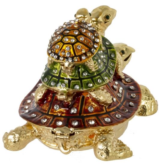 Шкатулка &quot;Черепахи&quot;, L11,5 W7,5 H7,5 см