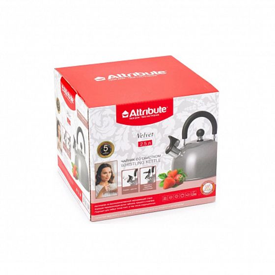 Чайник наплитный VELVET 2.5л со свистком