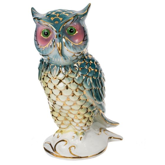 Фигурка декоративная "Сова", L8 W10 H16 см, 1 штука. дизайн микс