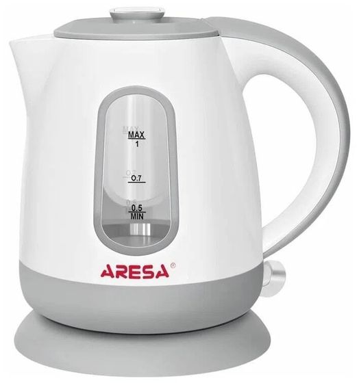 Чайник электрический Aresa AR-3468 1л 1350Вт белый