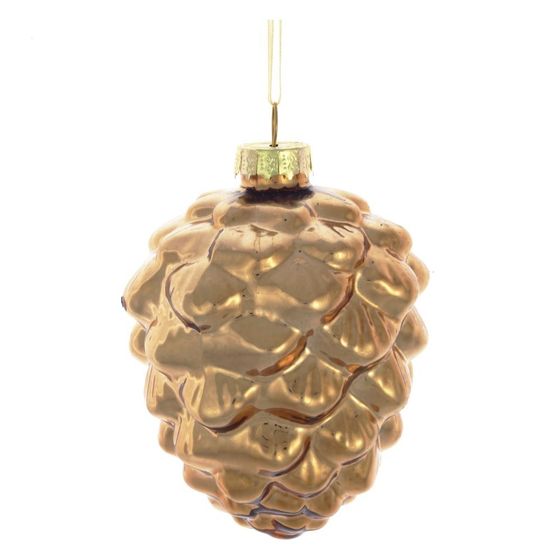 Украшение новогоднее "Золотая шишка", L7,5 W7,5 H9,5 см, 2в.
