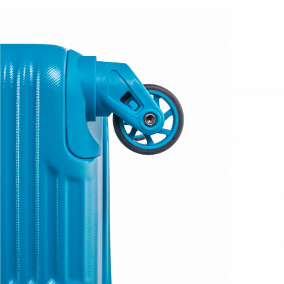 Набор чемоданов SUNSTONE бирюзовых 2шт ABS в полоску