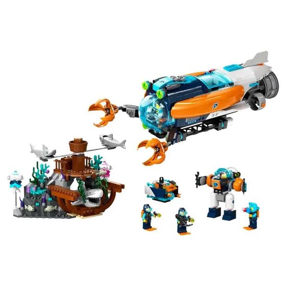 LEGO Builder Подводная лодка для исследования глубин, Для детей.