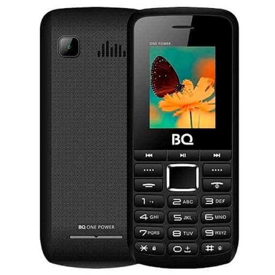Сотовый телефон BQ M-1846 One Power, 1.77&quot;, 2 sim, 32Мб, microSD, 2500 мАч, чёрно-серый