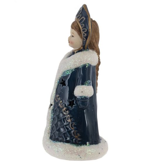 Подсвечник &quot;Снегурочка, L8,5 W7 H16,5 см, 2в.