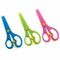 !09 НАБОР 8 ШТУК - Ножницы детские 13 см, пластиковые, фиксатор, закруглённые концы, корпус МИКС