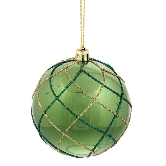 Набор из 12шт Украшение новогоднее Шар &quot;Алмазная сетка&quot;, D 8 см, L35 W27 H8,5 см