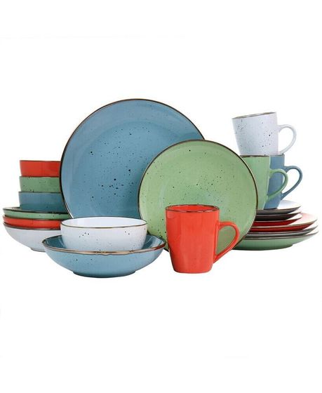 Romina 20 Piece Round Stoneware Dinnerware Set, Service for 4