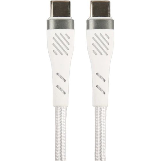 Кабель Perfeo USB Type-C(m) - Type-C(m) POWER 1м белый (C1104)