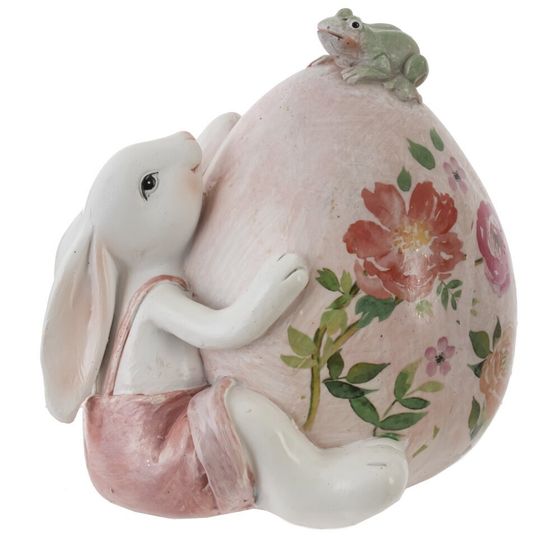 Фигурка декоративная &quot;Заяц с яйцом&quot;, L10 W9 H10 см