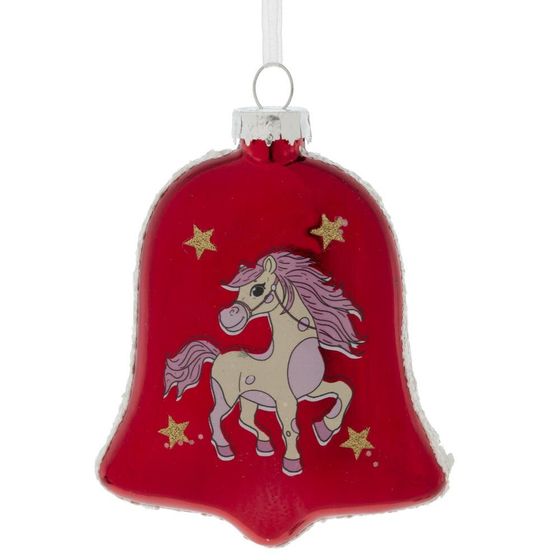 Украшение новогоднее &quot;Колокольчик с лошадкой&quot;, L8 W2,5 H11 см