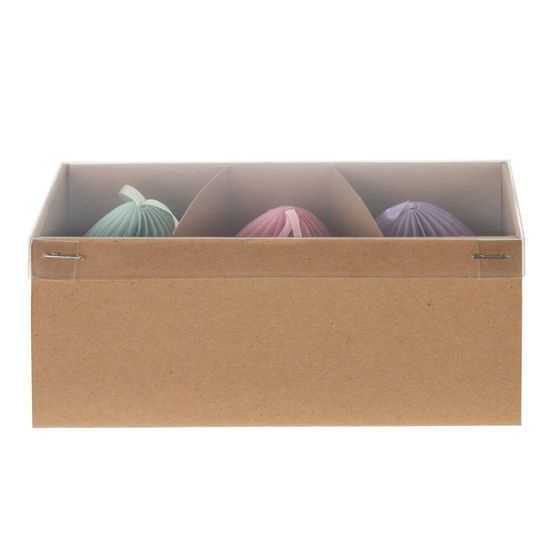 Набор из 3-х изделий декоративных подвесных &quot;Яйцо&quot; (5*7), L16 W5,5 H8 см