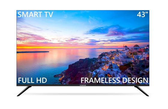 Телевизор LED 43&quot; Harper 43F670TS черный SmartTV безрамочный
